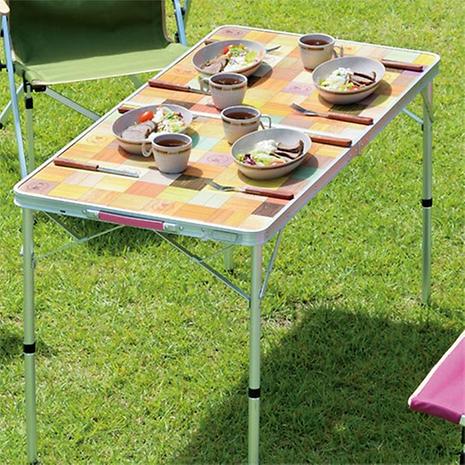 コールマン　ナチュラルモザイクリビングテーブル/120プラス